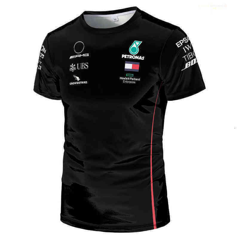 2022 NOUVEAU ÉTÉ PETRONAS JOINT F1 Formule One AMG Équipe de courte manche T-shirts SS01 pour le spectateur de course pour hommes et femmes