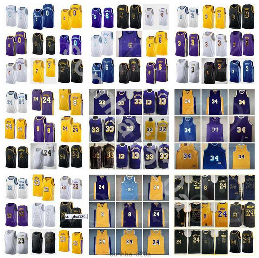 

Russell 0 Westbrook 6LeBron 23 James Carmelo Davis 3 Anthony 8 Mamba 24 bryants 32 Johnson 34 Los''Angeles''Lakers''nba''Jersey, 10