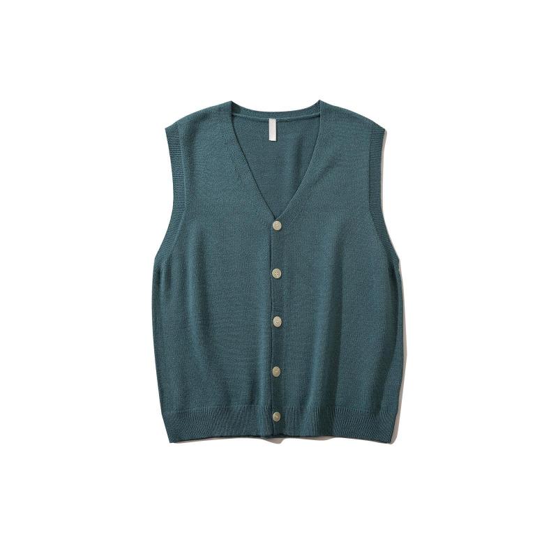 

Men's Vests Men Spring Autumn Knitwear Loose Button Up Knit Top Sweater Vest Man Sleeveless V Neck Casual Knitted Cardigan Oversize XXL, White