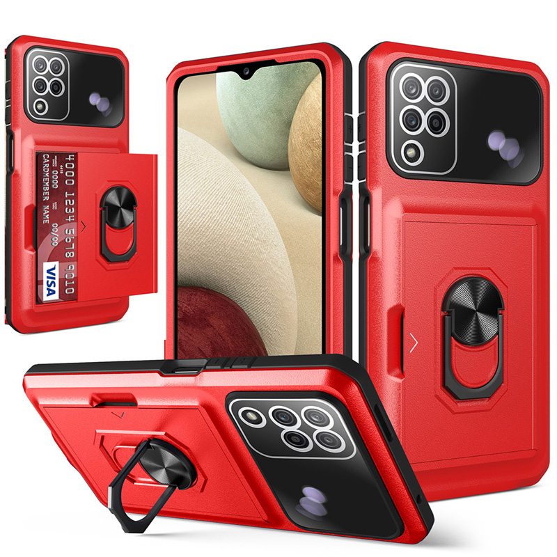 

Military Grade Card Slot Cases Shockproof Stand Camera Protective For Samsung S22 Ultra Plus A13 A33 A53 A73 A12 A32 A72 A52 RedMi Note 11 Pro 10 9 XiaoMi Mi 12 12X POCO X3, White-10pcs/color/model