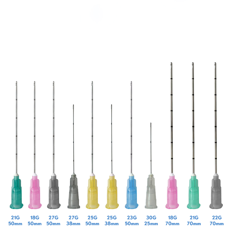 

Tattoo Needles Injectable Blunt Tip Needle Micro Cannula 18g21g22g23g25g27g30g For Dermal Filler Injection