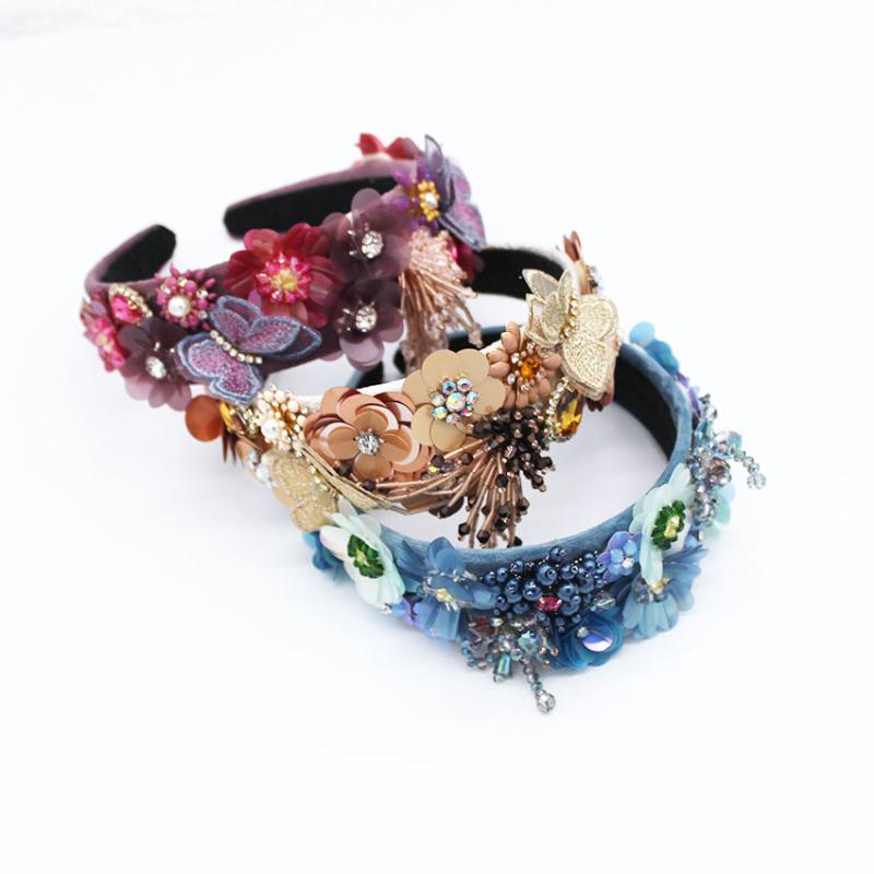 

Hair Clips & Barrettes Bridal Big Wedding Resin Flower Crown Headband Tiara Party Show Pageant Accessories 112Hair