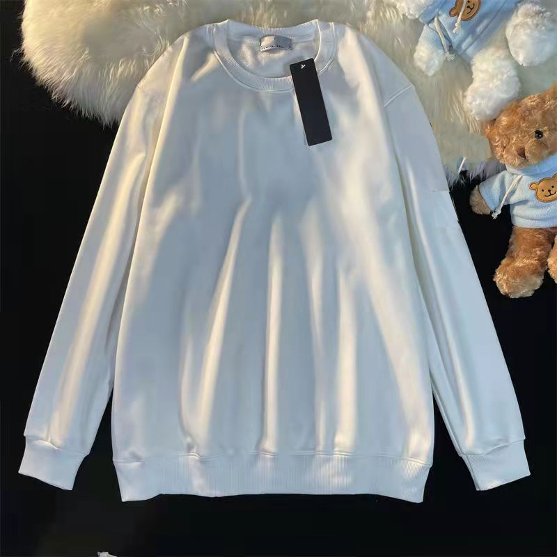 

Mens Hoodies Designer Man Hoodie Shirts Sweatshirts Men's Jumpers Round Neck Pullover Terry Hoody Black White Tops, Customize