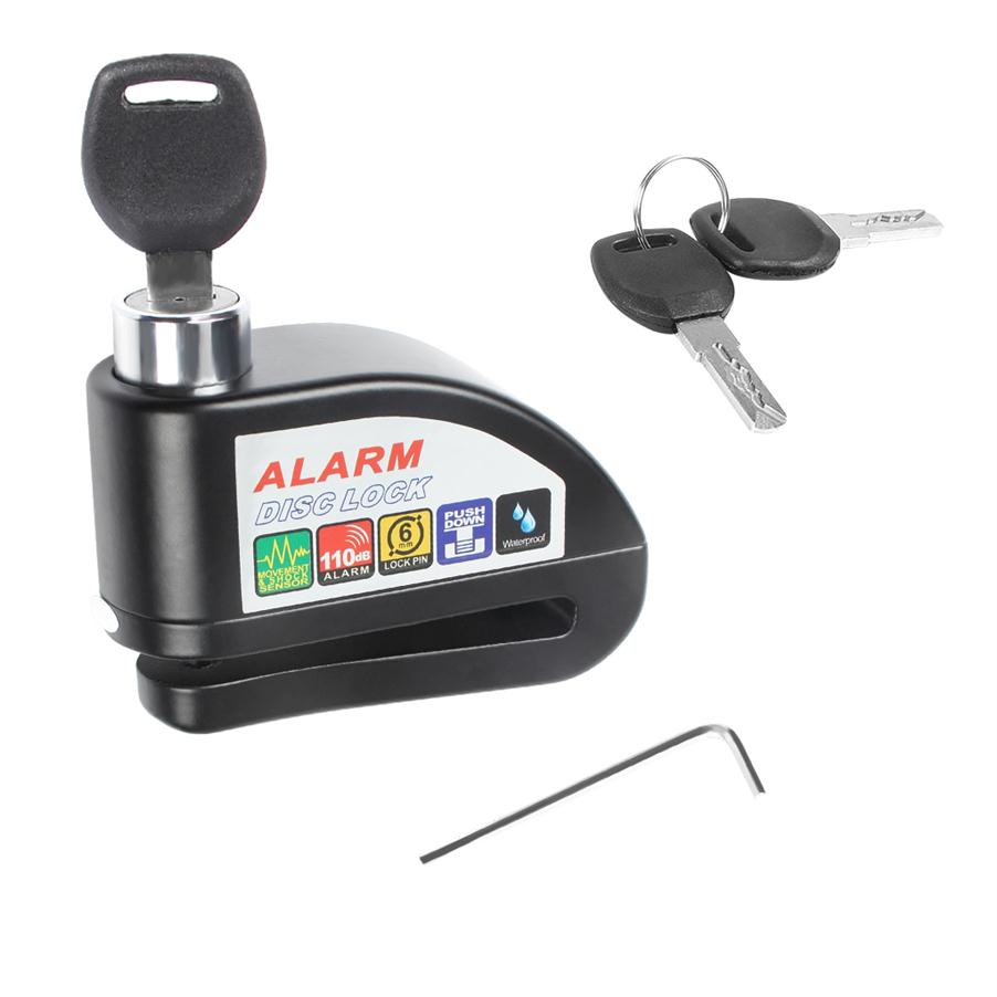 

Disc Brake Lock Waterproof Alarm Anti-theft Lock With Screwdriver And Keys For Motorcycle Bicycle Security Theft Protection Tool239f
