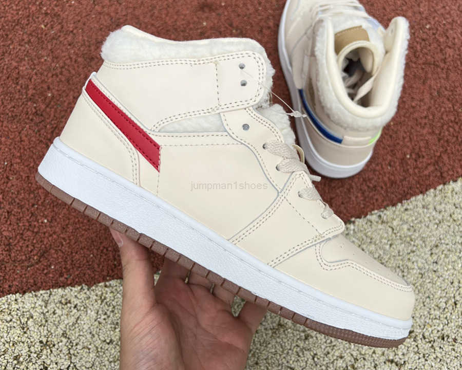 

Jumpman 1 Mid Sports Men Shoes 1S Pearl White Racer Blue Women Fashion Trainers Sneakers Ship With Box, #1