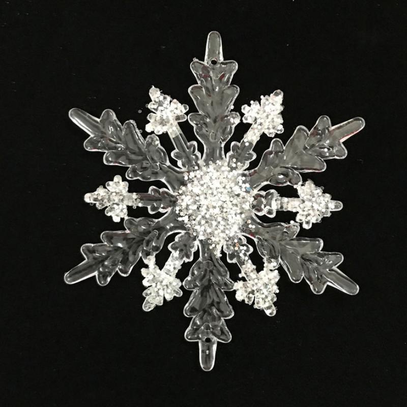 

Christmas Decorations 12pcs A Lot Acrylic Snowflake Decoration For Wedding El Mall Charm Ornaments Pendant Window