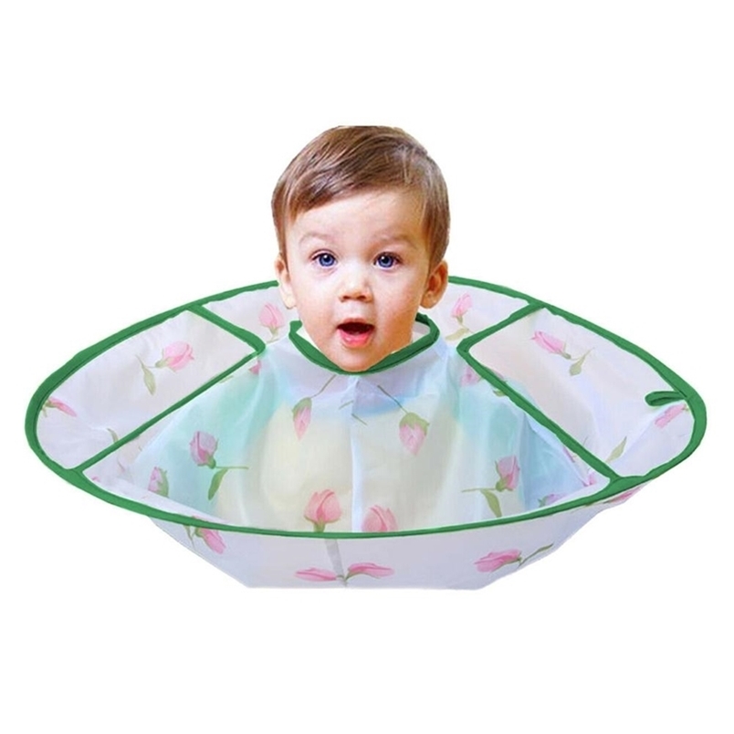 Enfants Floral Animal Imprimer Pliable Salon Tablier Coupe De Cheveux Imperméable Cape Parapluie Cape Maison Coiffure Cape Couverture Tissu 22062
