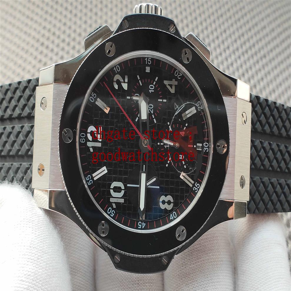 

2022 Mens Luxury Black Men's 44mm Watches Mens Automatic Chronograph Eta 7750 Men Ceramic stainless steel Watch294J