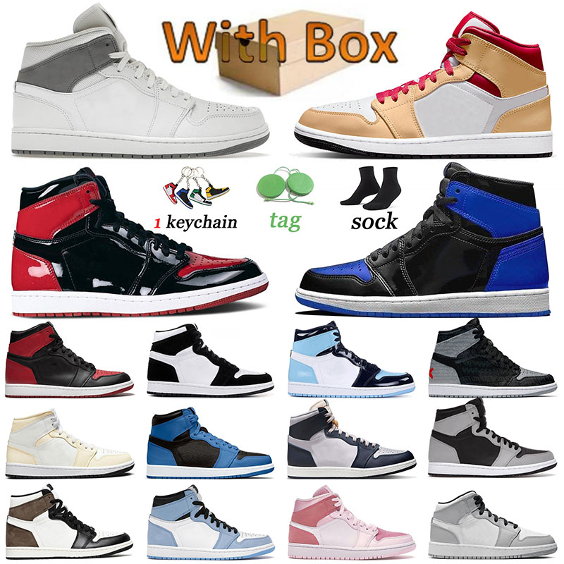 

Professional Jumpman 1 Basketballs Shoes Rebellionaire Women Surfaces Coconut Milk Paris White 1s Men Sports Grey Camo Bred Patent Designer Sneakers Trainers US 12, A5 grey camo 36-46