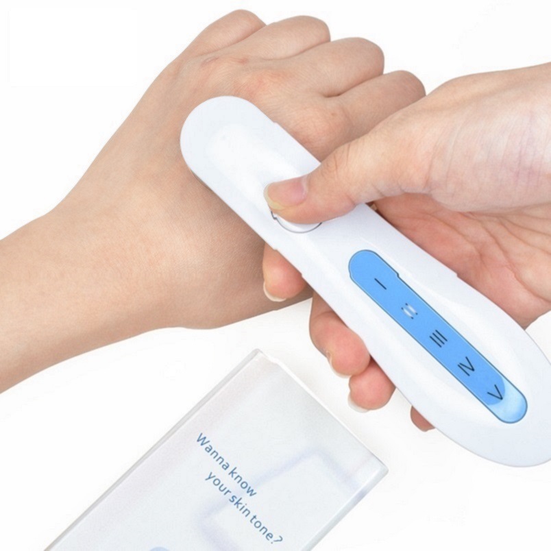 

Spectrum skin tone sensor to analyze your skin type by fitzpatrick taxonomy