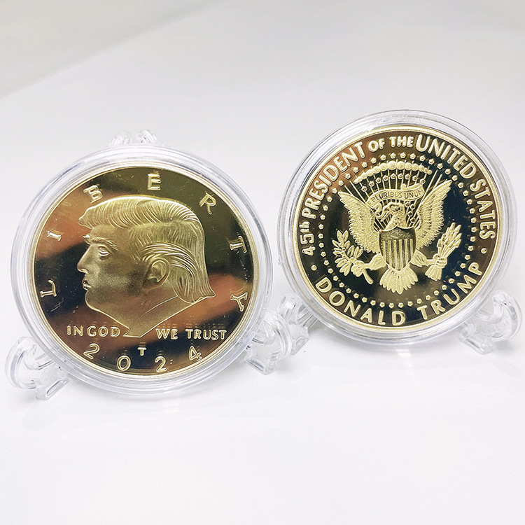 

Liberty Trump 2024 Gold Coin Commemorative Craft Metal Badge