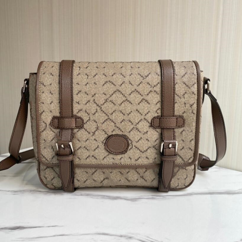 

Designer Messenger Bags Canvas Mens Crossbody Bags Fashion Leather Man Shoulder Bag With Purse Wallet Clutch, Black