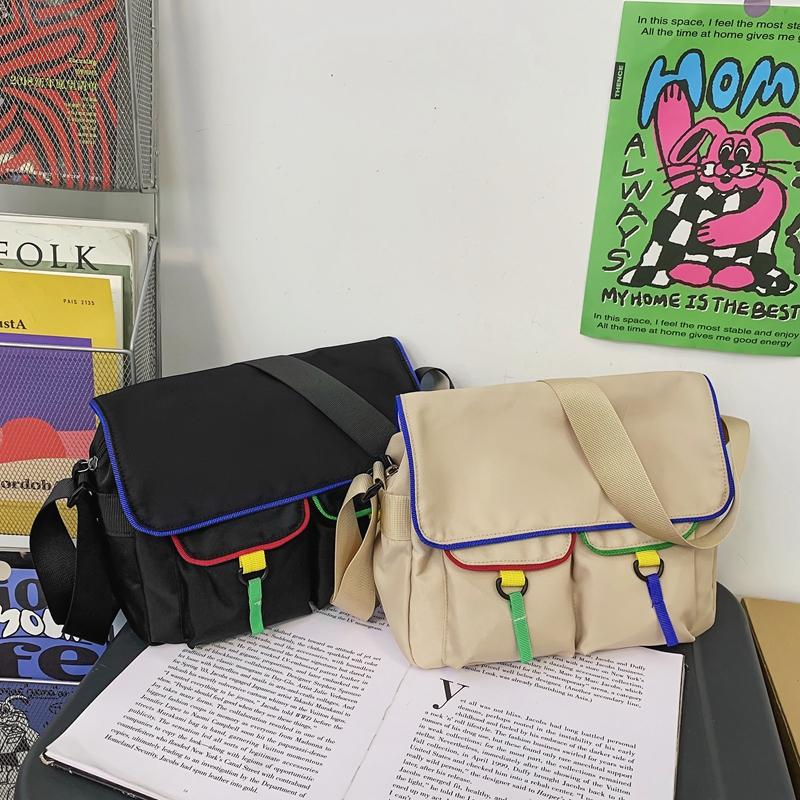 

Oxford Women Big Space Shoulder Bags Strap Designer Leisure Size Girls Crossbody With Large Pockets Zipper For Shopping, Black