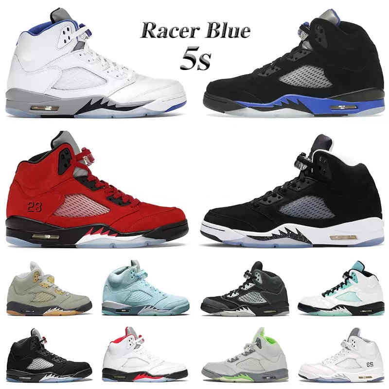 

Jordam 5s Men Jumpman Basketball Shoes Stealth 2.0 Oreo Fire Raging Red Jade Horizon Blue Bird Sail Racer Metallic Green Bean Anthracite Alternate Bel Chaussures, 11