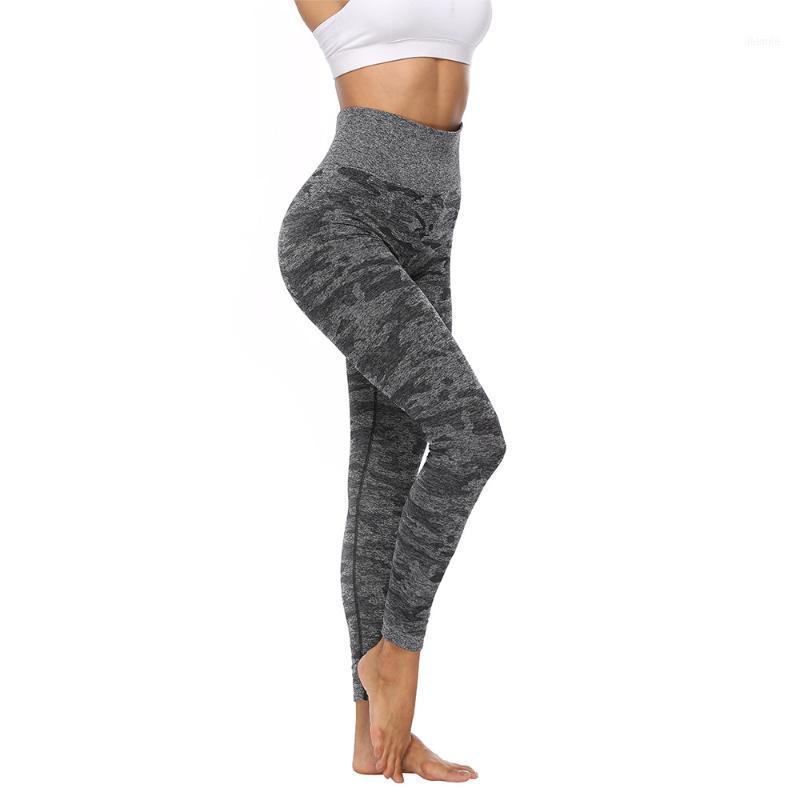 

Women' Leggings MIOFAR Seamless For Women Pants Elastic Fashion Sexy Camouflage Sports Fitness Clothing, Gray