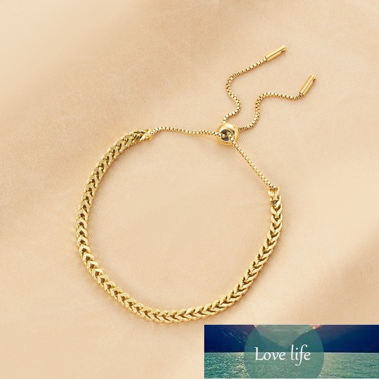 

Popular Women's Bracelet Titanium Steel Bracelets Simple Stainless Steel Ornament 18K Gold Jewelry Europe and America Cross Border Exclusive