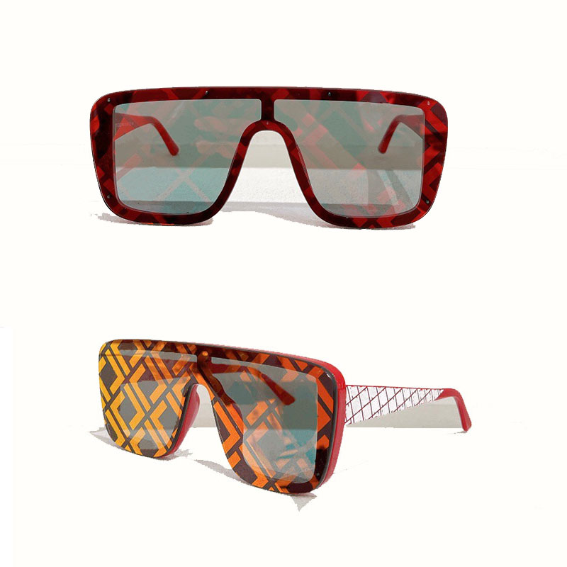 Sunglasses Designer Women Summer UV Protection FF 0612 Sunglasses Men Fashion One Piece lens logo Sports Style Original Box