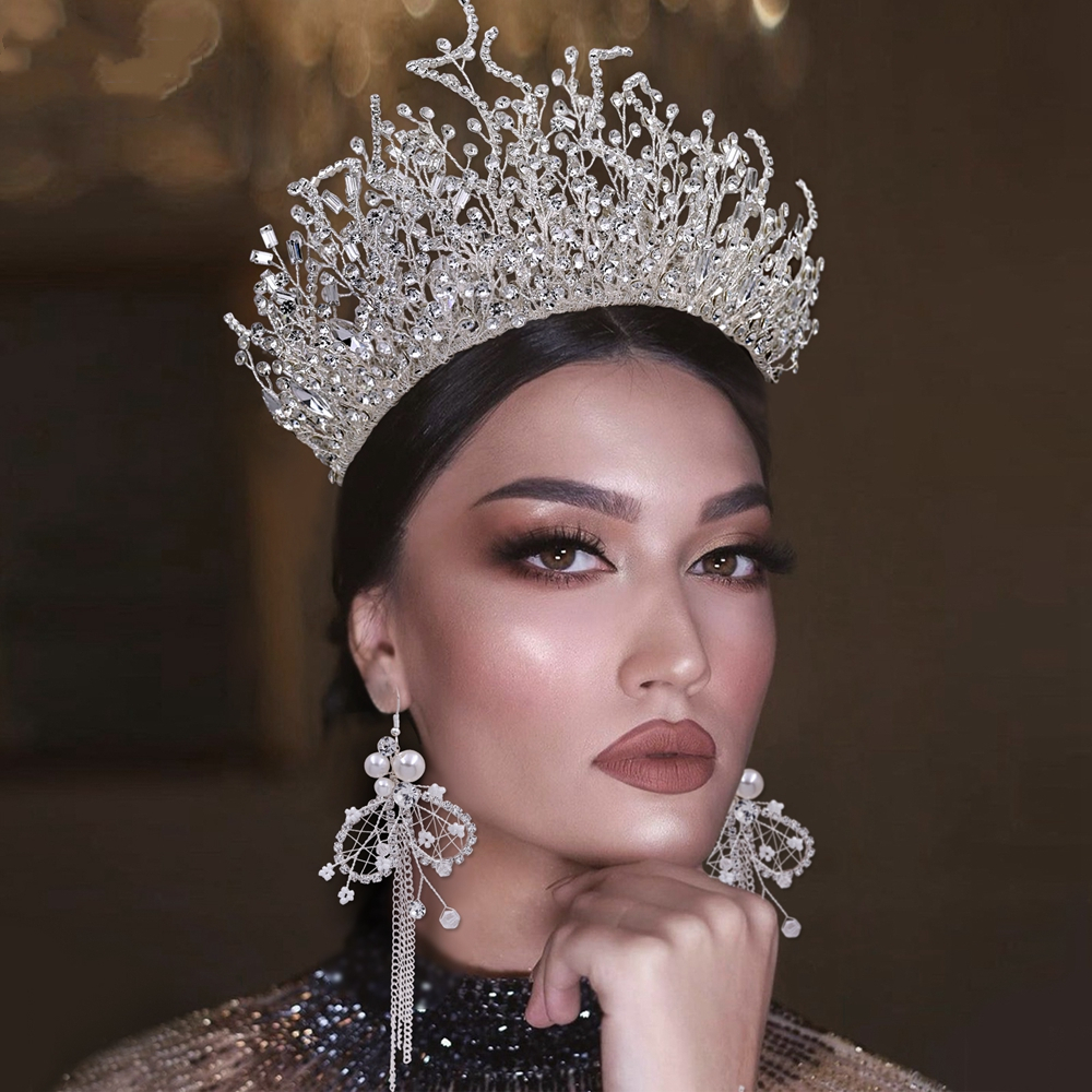 

New Luxury Bridal hair jewlry Tiaras Headpieces for Wedding Jewelery birthday party headdress Crown accessories wedding jewels brides jewellries