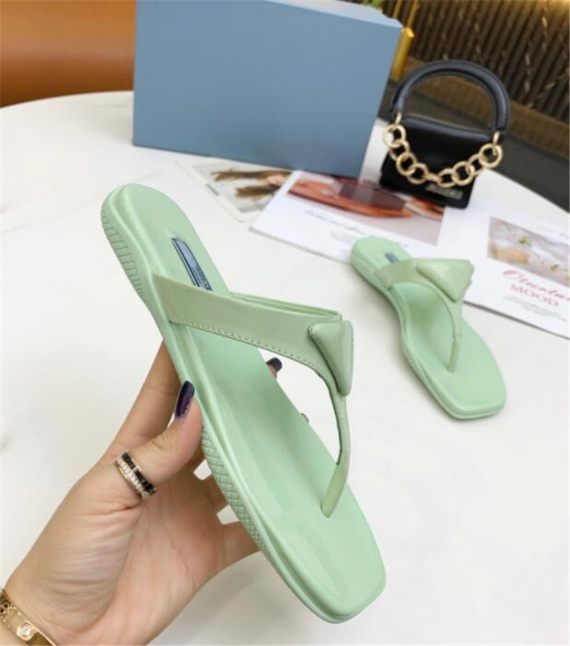2022 Classics Woman shoes High Quality slipper Leather Flat Sandals Fashion Slides Slide Rubber Ladies Beach Women Slippers shoe