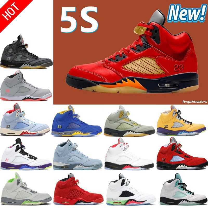 

TOP Jumpman 5 V Men Basketball Shoes 5s Aqua UNC Doernbecher Green Bean Raging Red Stealth Fire What The White Cement Metallic Flight Oreo, No.16
