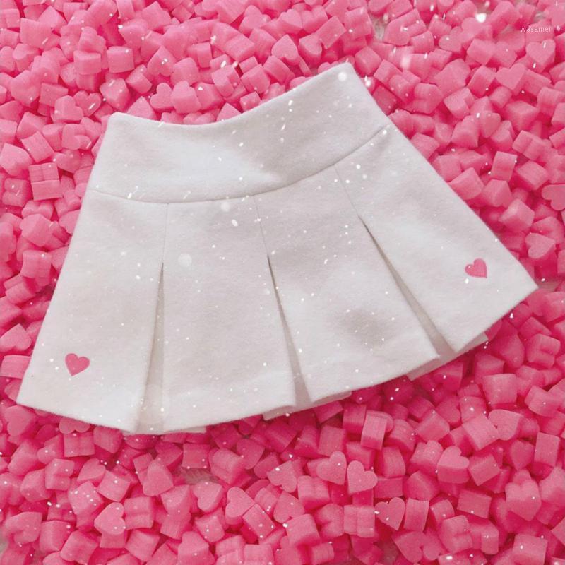 

Skirts 2022 Winter Spring High Waist Women Skirt Cute Embroidery Pleated Elastic Mini Fresh Feeling A-Line, Black