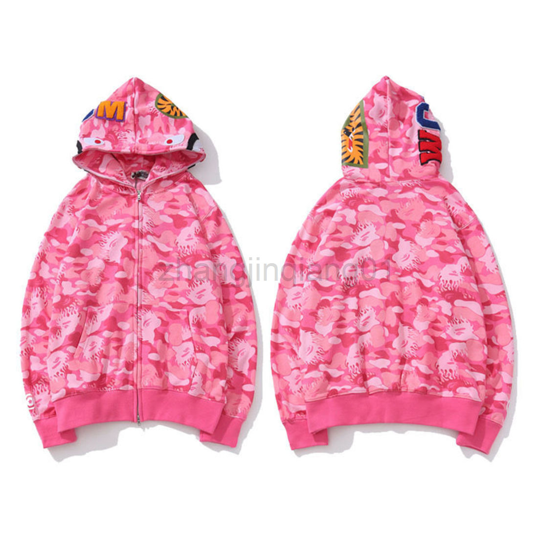 

Designer Zip Up Man Hoodie Europe and America New Shark Head Printed Sweater Mens And Womens Personalized Fashion Cardigan Hoodie Jacket, 11111