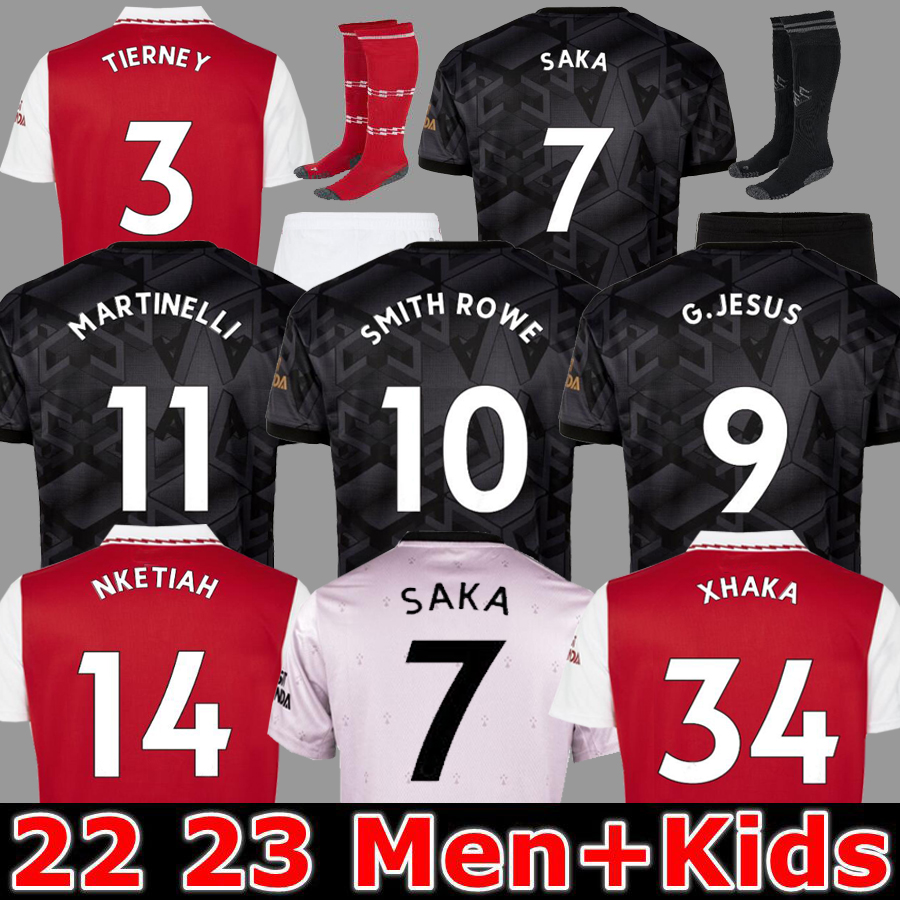 

22 23 G.JESUS SMITH ROWE PEPE SAKA soccer jerseys Fans Player version THOMAS MARTINELLI TIERNEY 2022 2023 football shirt Men Kids ODEGAARD SAMBI FABIO VIEIRA Nketiah, 22 23 third aldult player