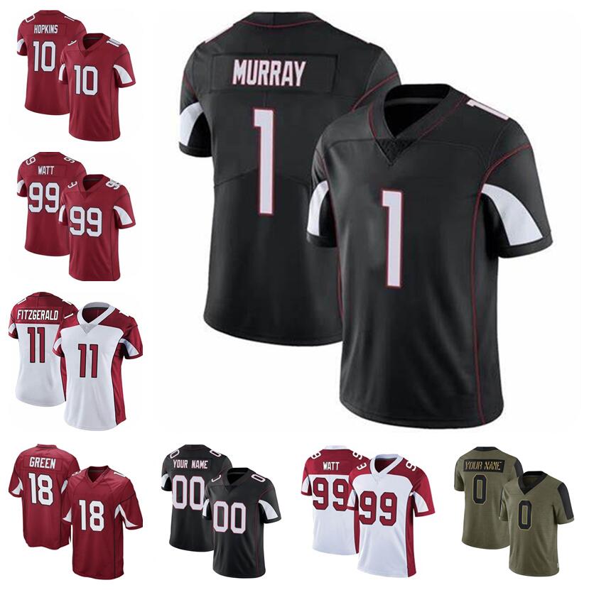 2022 FANS KYLER DEANDRE ZACH WATTZ HOPKINS MURRAY JERSEY JERSEY GREEN CUSTOM CUSTOM AMERICAN FOOTBALL JERSEYS POUR MENS FEMMES JEUNES ENFANTS Cou