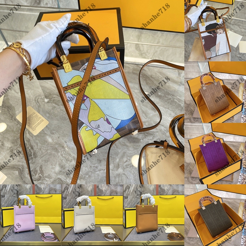 

Vintage Figure Paint Women Shoulder Crossbody Bags Sunshine Shopper F-shaped Embroidery Mini Totes Designer Luxury Handbags Lady Purses Clutch Bag Wallets, Add box