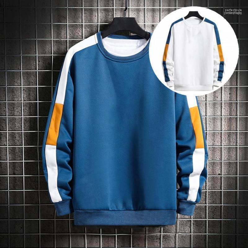 

Men's Sweaters Easy Wear Fashionable Loose Men O-Neck Pullover Hoodie Polyester Lightweight For Sport Perf22, Blue