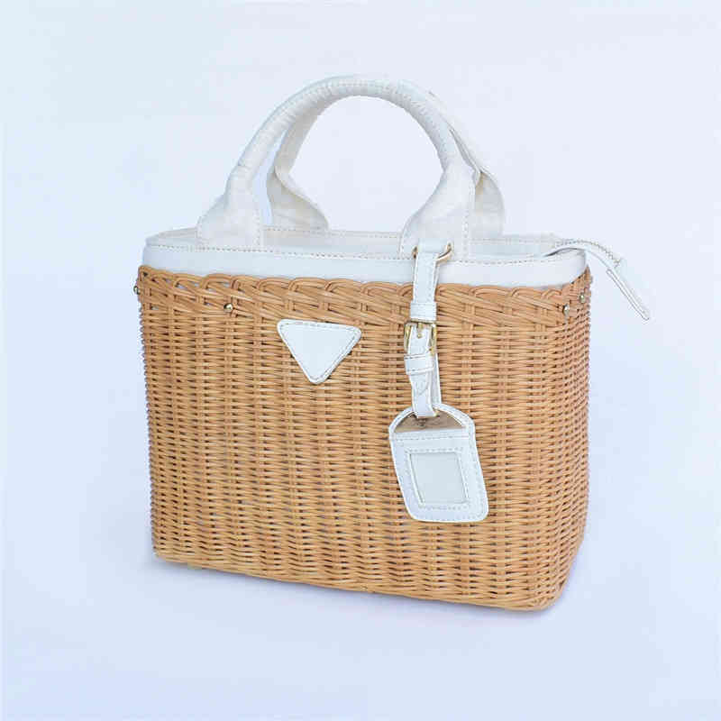 

Beach Bags Style Rattan Woven Bag Fashion Hand Women's Seaside Holiday Shopping Bag Handbags 220301, Black