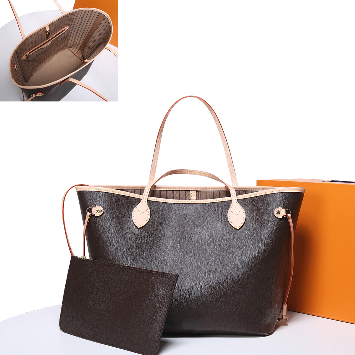 

Top Quality Fashion Designer Bags Womens 2pcs/set Crossbody Shoulder Bag Handbags Composite Clutch Crossbody Tote Messenger Purse Wallets, Extra dust bag