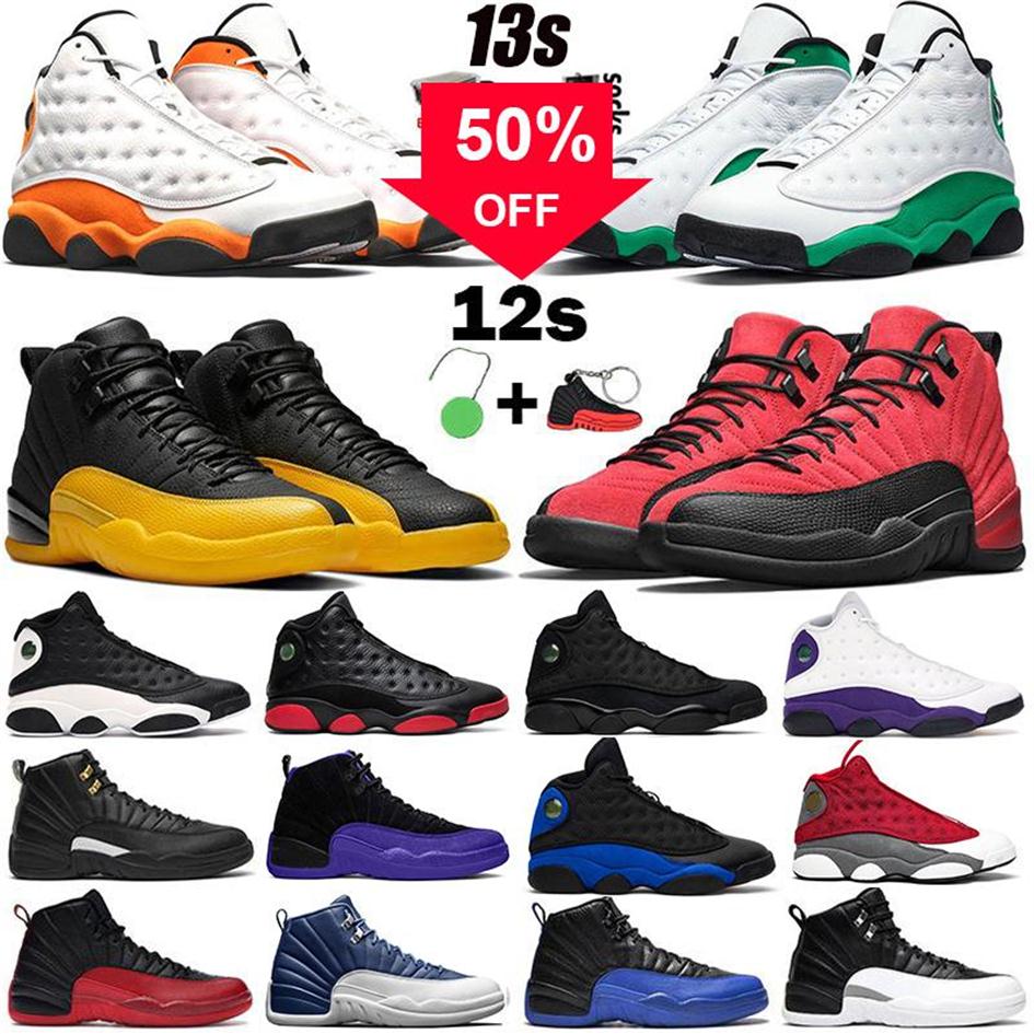 

2022 With Box Jumpman 12 12s Mens Basketball Shoes University Gold Reverse Flu Game Master 13 13s Hyper Royal Lucky Green Black Ca2887, 30
