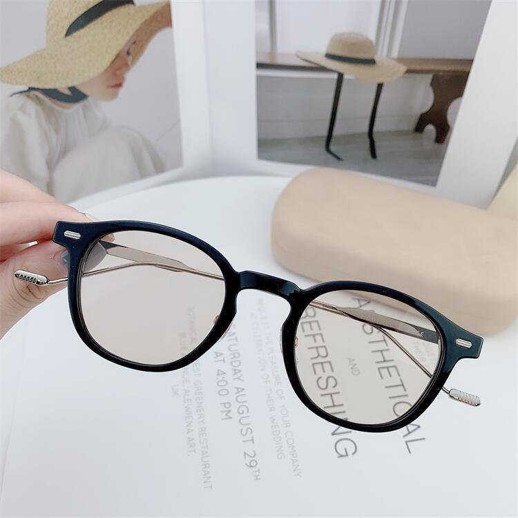 

Fashion Sunglasses Frames Trend Retro Optical Glasses Frame Unisex Round Blue Light Blocking