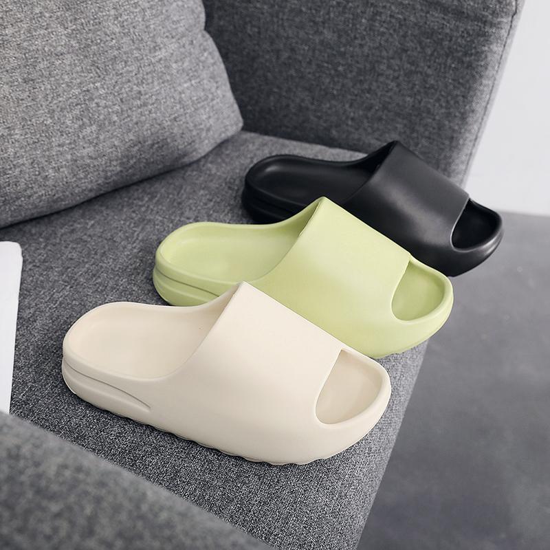 

Slippers Women Beach 2022 Summer Ladies Ourdoor Slides Platform Mules Shoes Woman Flats Men Fashion Indoor HouseholdSlippers, Black