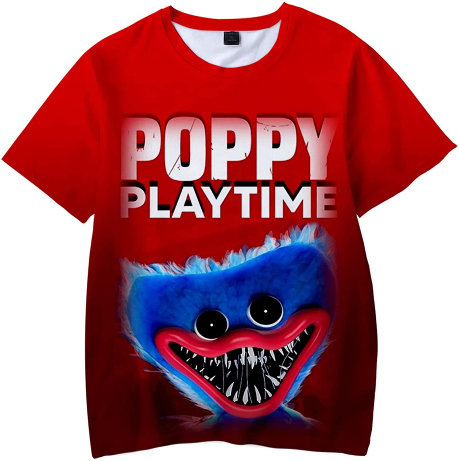 

Poppy Playtime Shirts Short Sleeves Fashion Mens Women High Quality Tops T-Shirt, 02