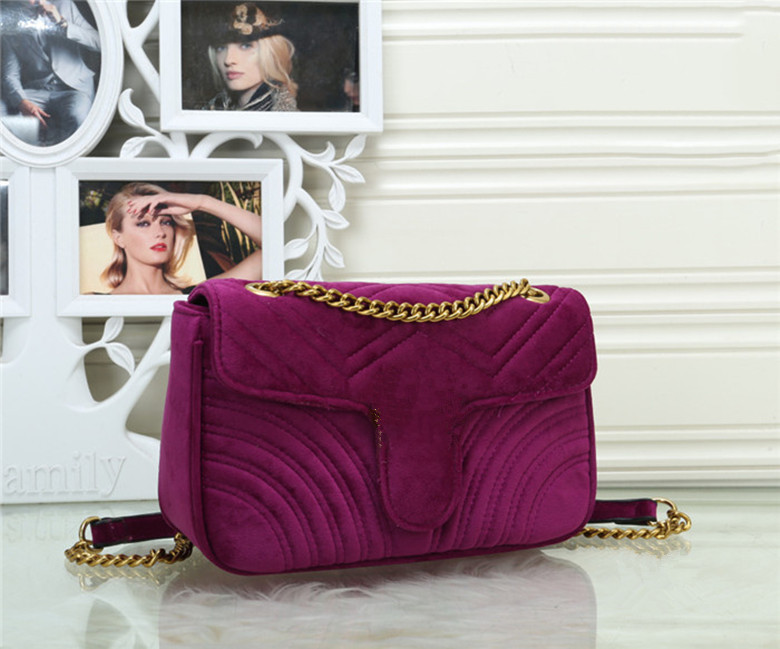 2022 Femmes Hommes Sacs à bandoulière Chaîne Sacs à main Classique Marmant Cross Body Sac Mode Métallique Duede Haute Qualité
