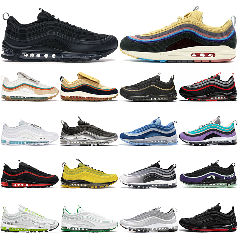 

running shoes for mens womens Halloween Sean Wotherspoon Black Jesus Bright Citron Gradient Fade Bred Gold des chaussure outdoor sports trainers sneakers, 36-45 triple black