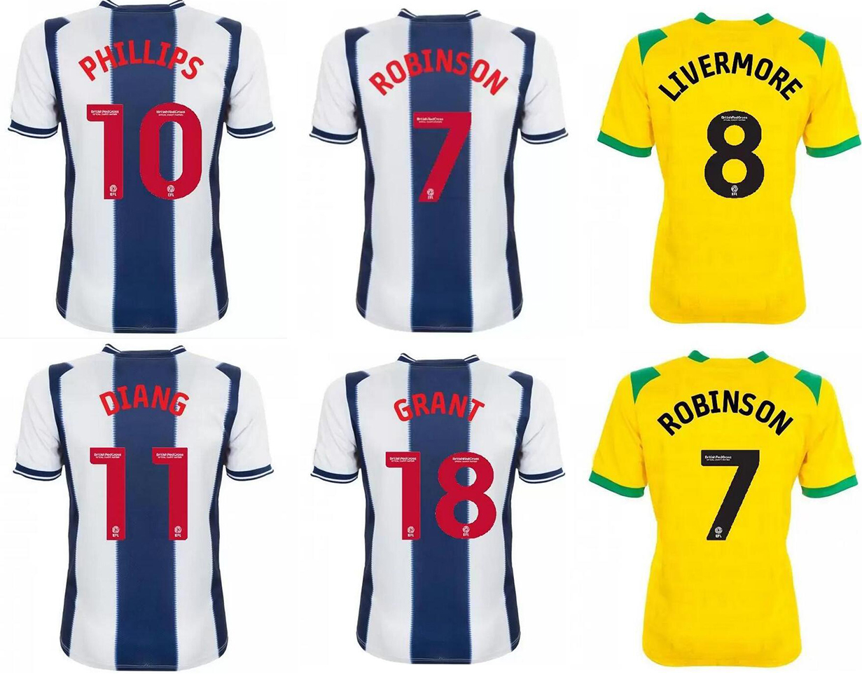 

10 PHILLIPS 11 Diang 22-23 home soccer jerseys thai quality yakuda local online store dropshipping accepted 18 GRANT 8 Livermore 7 Robinson 27 Mowatt football wear