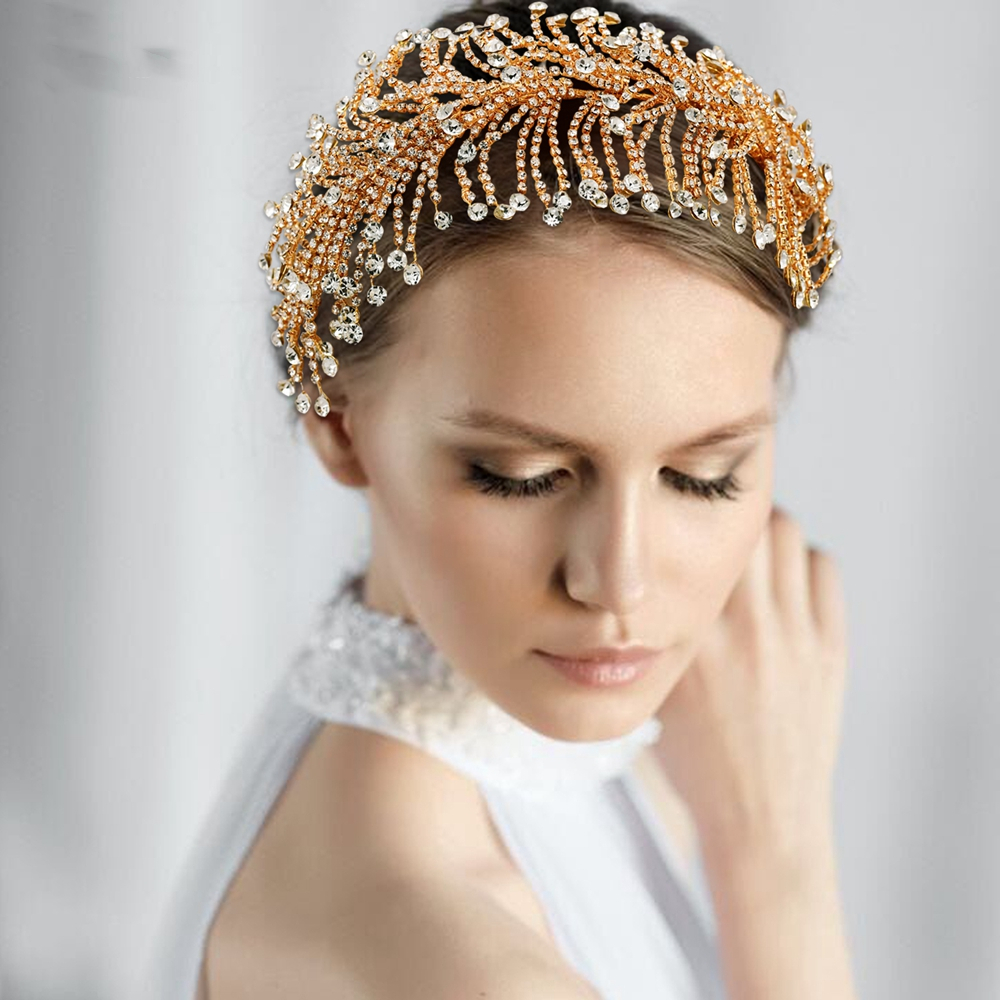 

Royal Luxury Bridal headbands Tiaras Headpieces for Wedding Jewelery birthday party headdress Crown accessories wedding jewels brides jewellries