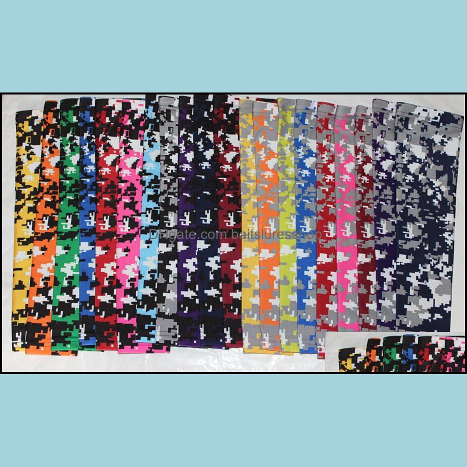 

Arm Leg Warmers Cycling Protective Gear Sports Outdoors New Compression Sleeve Baseball Football Basketball Over 58 Colors Drop Delivery, Black