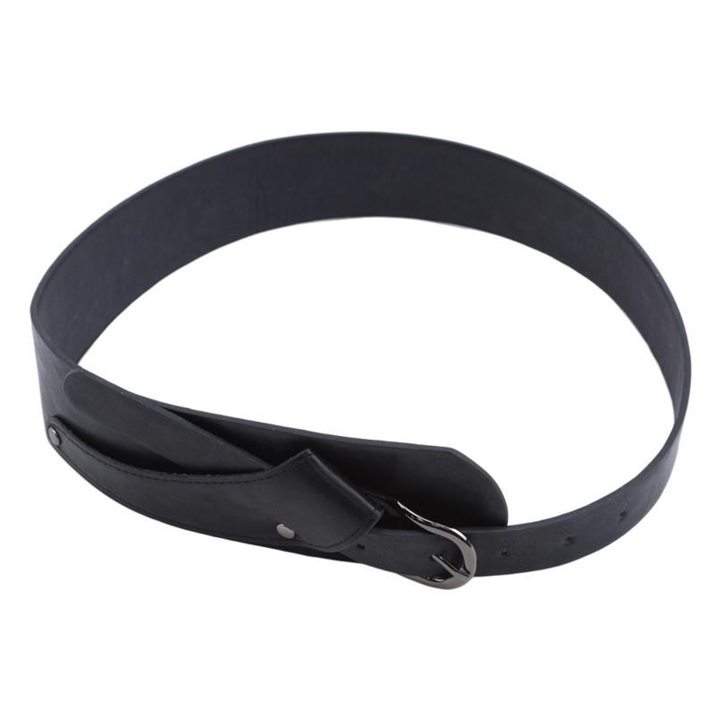 

Belts Fashion For Women Imitation Leather Waistband Vintage Oblique Buckle Wide Strap Cross Body Cummerbund Belt Adult 6cm, Black