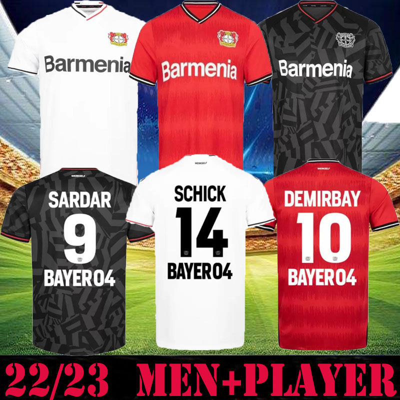 

22-23 Bayer 04 Leverkusen Soccer Jerseys 2022 2023 PAULINHO TAPSOBA SCHICK DIABY CH. ARANGUIZ WIRTZ FRIMPONG ADLI HINCAPIE Football Uniforms Men Shirts, 22/23 home