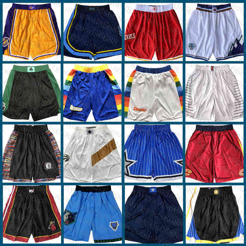 

2022 New Denvers Nugget Basketball Shorts Dalla Maverick Pocket Shorts Milwaukees Buck Golden Jersey State Multi Warriores 009