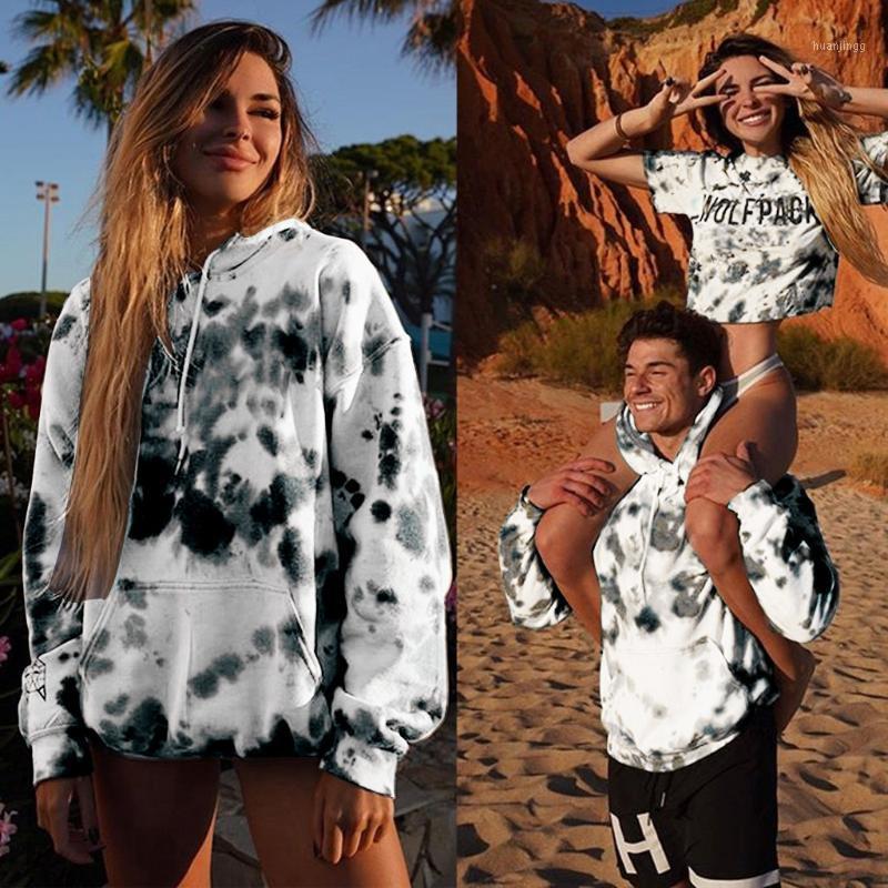 

Women' Hoodies & Sweatshirts Women/Men Long Sleeve Hooded Pullover Print Pocket Sweatshirt Blouse Tops With Pockets Floral Busos Para Mujer