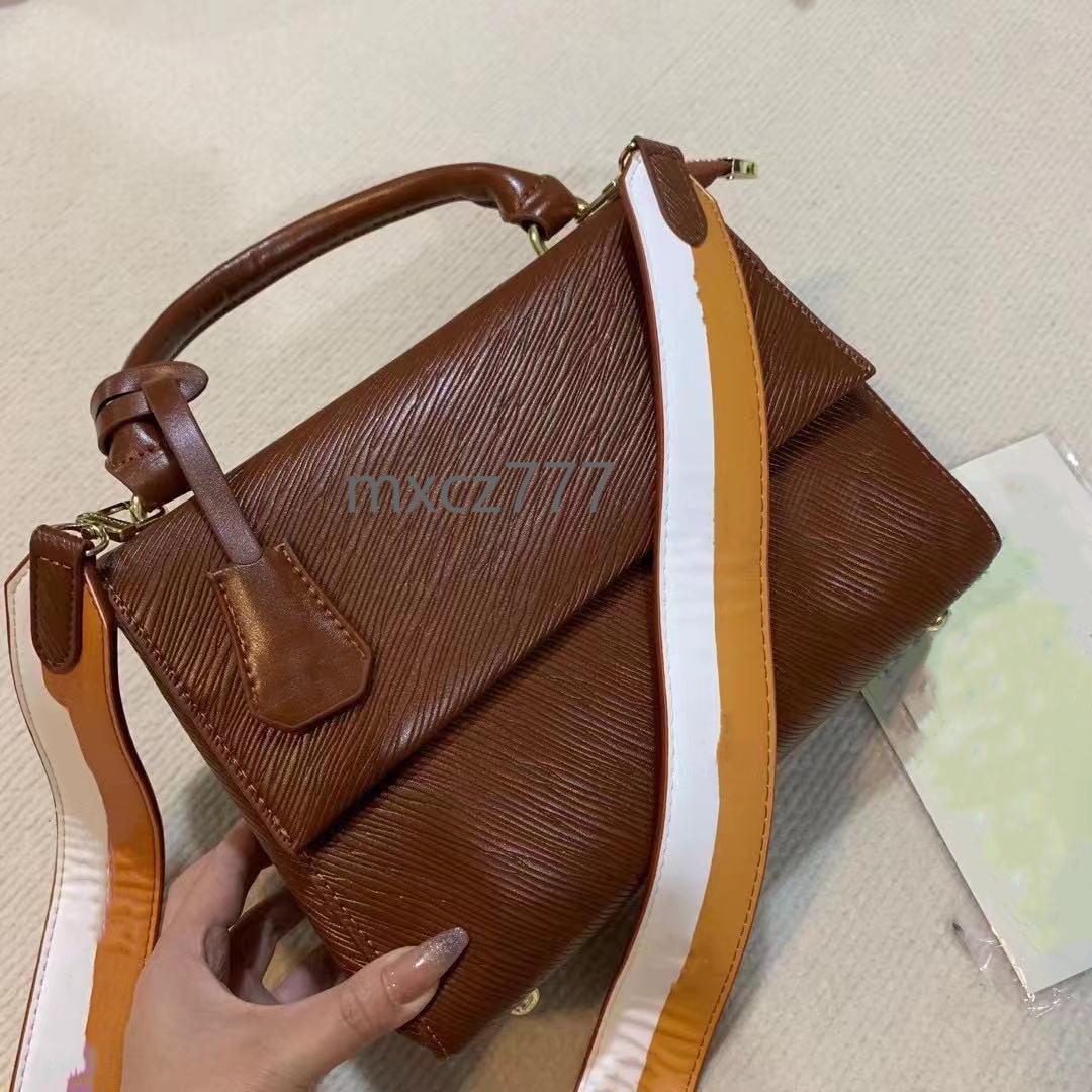 

Women Luxurys Designers Bags Handbag Toothpick pattern Lady Messenger Fashion Shoulder Bag Luxury Crossbody Tote Wallet 613, Black