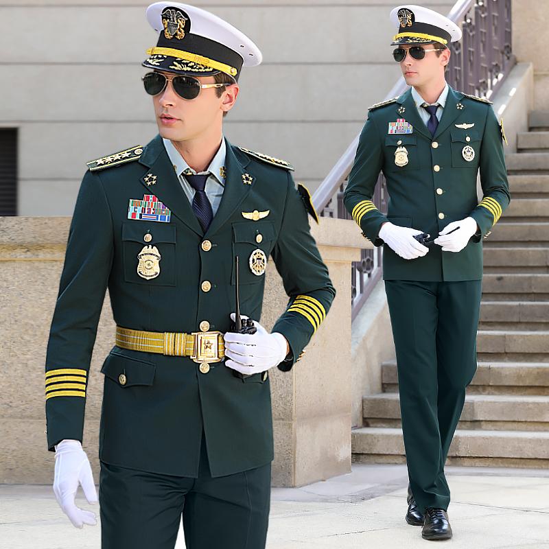 

Men' Tracksuits High-end Security Uniform Male Sales Department Image Post Concierge Clothing Autumn And Winter Work Clothes, One piece coat