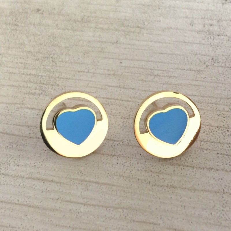 

2022 Top Quality Luxury Brand Designer Women Fashion Heart Couple Stud Stainless Steel Lover Gifts High Polish Engagement Earrings
