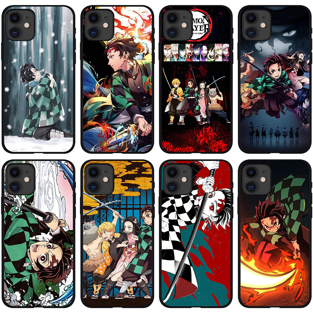 

Anime Phone Cases for iPhone 14 Pro Max Demon Slayer Kimetsu No Yaiba Character Soft TPU Slim Bumper Case Competible with iPhone13 13 Mini 11 X Xr SE, #18