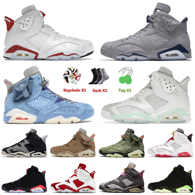 

2022 Top Quality OG Basketball Jumpman Shoes 6 6s VI Red Oreo Georgetown University Blue British Khaki Cactus Jack Tech Chrome Men Women Trainers Sneakers, C42 red oreo 40-47